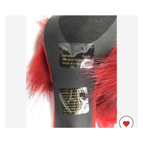NWT 7M Cape Ribbon Style #FUJI-M Faux Fur HIgh Heels - Picture 5 of 5